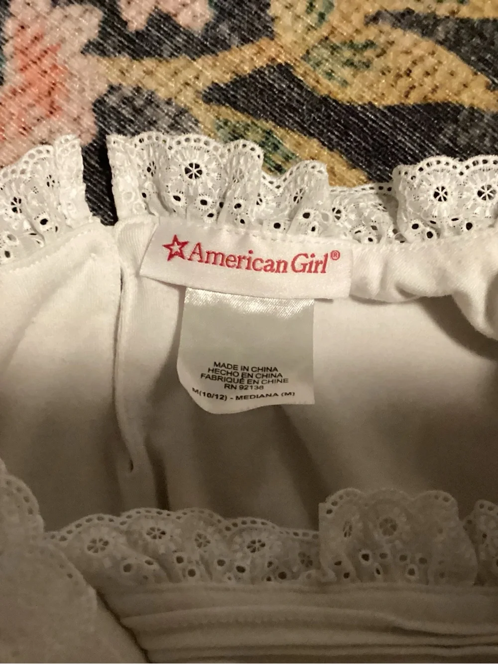 American Girl white sleeveless